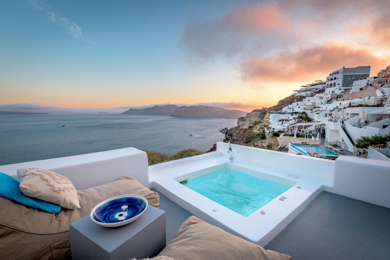 Amazing View Villa Oia With Jacuzzi Oía Exterior foto