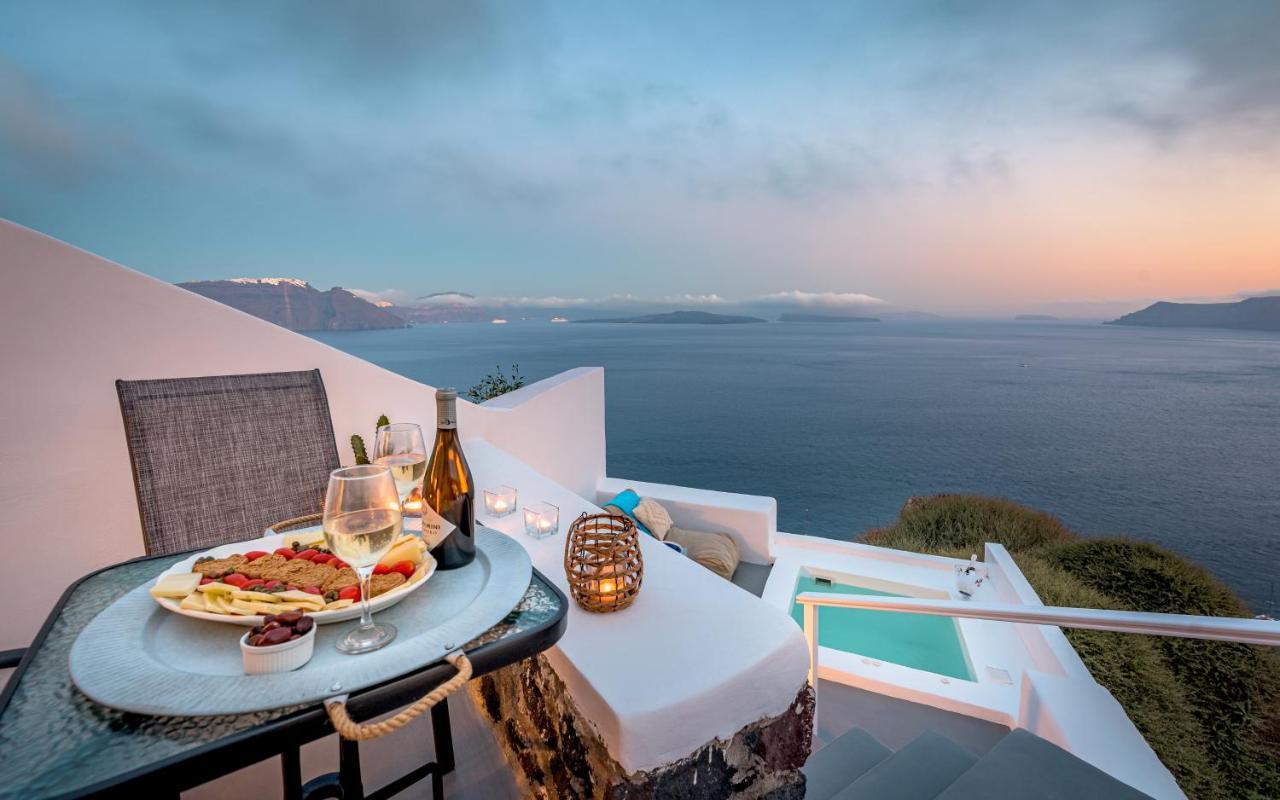 Amazing View Villa Oia With Jacuzzi Oía Exterior foto