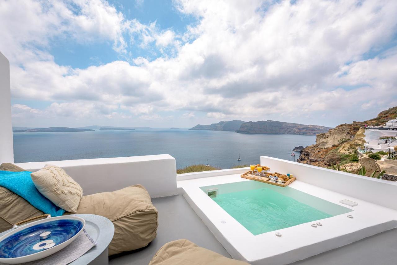 Amazing View Villa Oia With Jacuzzi Oía Exterior foto